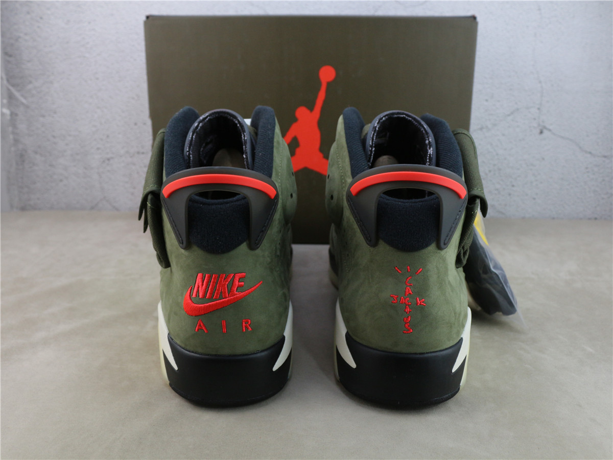 Travis Scott x Air Jordan 6 Medium Olive CN1084-200